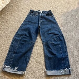 Moussy Dark Blue Flare Jeans